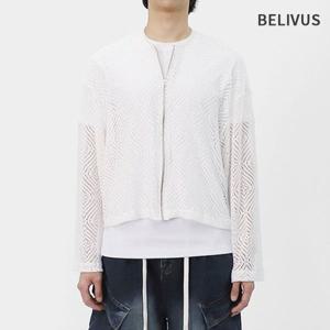 빌리버스 남성 니트 가디건 여름 스판 크롭 집업 BIT226