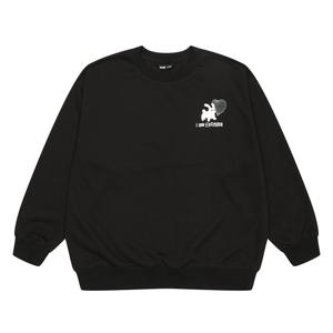 [소이] 여자 봄이월 블랙바니크렉맨투맨티(25F5781)