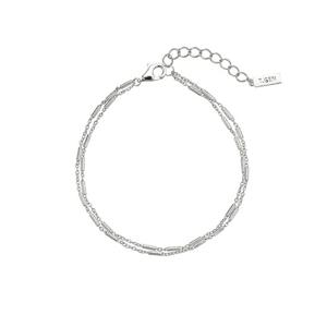 [티르리르]티젠 맥시마이즈 실버화이트 스틱 포인트 체인 팔찌 TBSSVW14061M