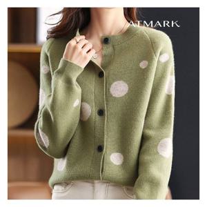 [앳마크]ATMARK 도트라운딩니트가디건_AA39CD013G