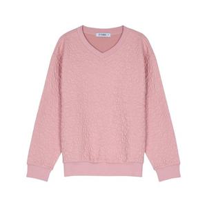 [뱅뱅]여성 엠보싱 브이넥 맨투맨 티셔츠 (CTL613)