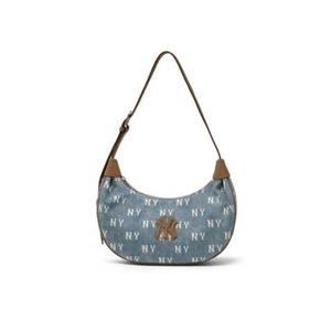 [MLB] 클래식 모노그램 빈티지 데님 호보백(3ABQMV55N)