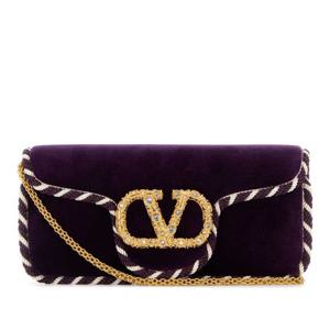 발렌티노 벨벳 크리스탈 로코 클러치 7W2B0R92GNL DZD