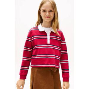 [타미힐피거칠드런2] 스트라이프 폴로 티셔츠 T42F7KKT520GT1 8세 16세