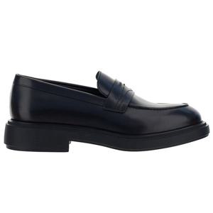 26 SS 페라가모 라운드토 러버솔 미니멀 로고 엠보싱 슬립온 로퍼 029257777031