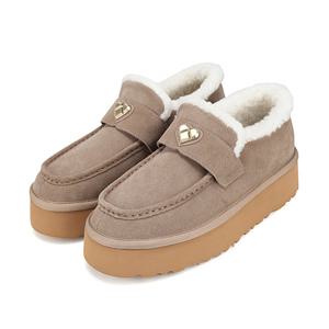 [FW 신상] 바바라 소가죽 여성 리얼퍼 로퍼 4cm_BBI568