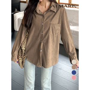 [앳마크]ATMARK (77까지)루즈솔리드포켓코듀로이셔츠_AA56SH023G