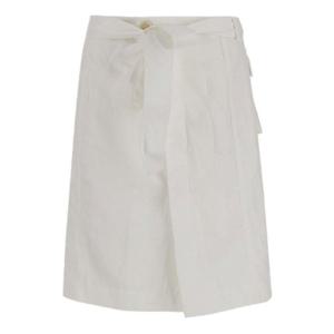 26 SS 페라가모 클래식 실루엣 셀프타이드 랩 미디 스커트 13G732783849