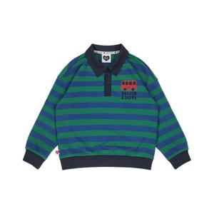 벨리타앤보이즈 버스 스트라이프 카라 맨투맨티셔츠 BK5FTC14BL