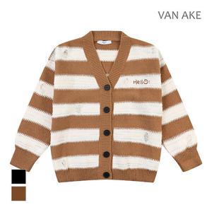 [반에이크][반에이크] 투톤짜임 패턴 니트가디건_VB3YKCUG04Z (P