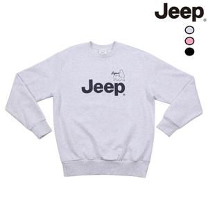 [지프]남여공용 큰로고 기모 맨투맨 티셔츠 (JO4TSU895)