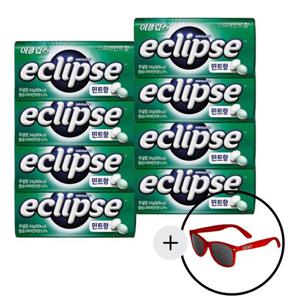 이클립스 스피어민트향 34g x 8개 금연사탕 입냄세제거, 선글라스 추가증정