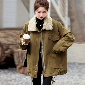 [리블리크]빈티지 배색 양털 야상점퍼_RE4JP016