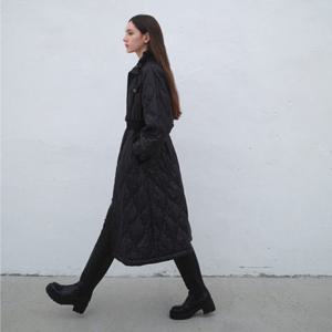 [에고이스트]하트물결 퀼팅 허리 시보리 패딩점퍼(ER4PC960)