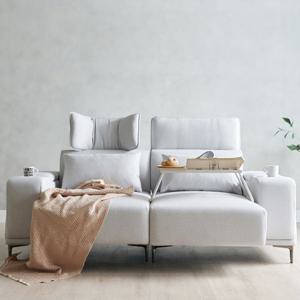 미노 전동모션 소파 리클라이너 3인용 패브릭 기본형 팔걸이수납함