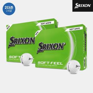 [2더즌 24알]던롭코리아 정품 스릭슨 소프트 필 14 골프볼[남여공용][화이트][2피스 12알]