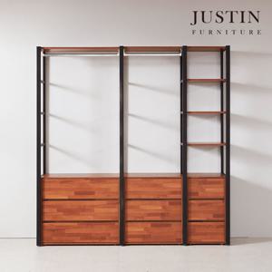 [저스틴퍼니처]로드 멀바우 800 드레스룸 서랍형 행거