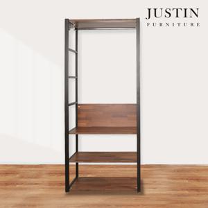 [저스틴퍼니처]로드 멀바우 800 드레스룸 긴옷장 행거