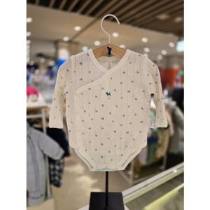 [블루독베이비] 26 SS(민트)리프플라워배내바디수트(4617004003)신생아 아가옷 유아 저고리 조카 선물 말띠