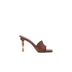 25 FW 컬트가이아 마히나 조각 힐 샌들 100mm SD3466LR2633 TP446099281