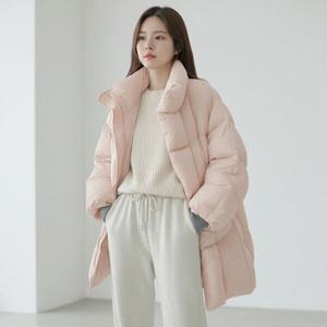 [리블리크]루시 하이넥 오버핏 숏패딩_RE4JP049