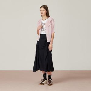 [듀엘]와이드 러플 카라 니트 가디건  D253KSL008