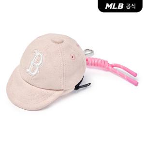 [MLB공식] 26N 베이직 스웨이드 볼캡 파우치 키링 BOS (Pink) 3APOD016N-43PKS