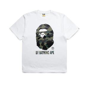 베이프 퍼스트 카모 바이 베이싱 에이프 티셔츠 001TEL801013M WH0