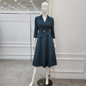 [미니멈]테일러드 카라 플레어 원피스 (MYAAWO2330DN)_IC