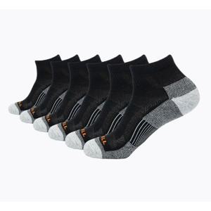 머렐 리사이클 쿠션 중목 양말 6 PACK M24A3UAS701 BLK WHT