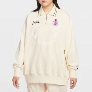 [국내매장] 나이키/여성긴팔/NSW OS 쿼터집 플리스 폴로(IQ3943-110)/EV