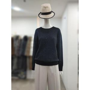 SI 세이브존04 라운드 스팽글 글리터 니트 SLU3129230BK