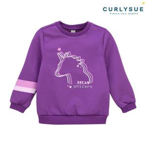 [CURLYSUE][컬리수] 퍼플 맨투맨티셔츠(털안감) CNW1XATS38