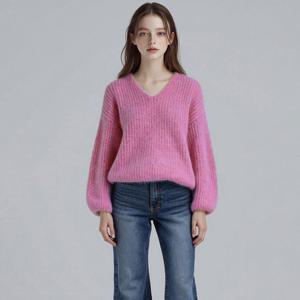 부루앤쥬디 브이넥하찌니트 BOSAPO526B