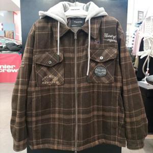 인터크루 HC03 멀티 체크 패딩 자켓 ITZ4UP01ABR