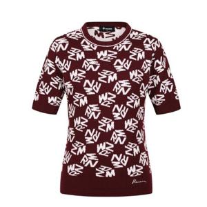 [레노마골프]25FW 여성 자카드라운드 반팔 니트 RWSRO7202-420_I