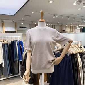 [에잇컨셉] 레이스 반팔 니트 C26A7FKT011