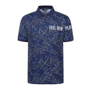 [핑]남성 를라워 패턴 카라 반팔 티셔츠 111E2TO412_NA_IC