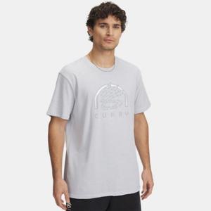 언더아머반팔티 GQT 1390404-014 남성 커리 헤비웨이트 버비아지 티셔츠