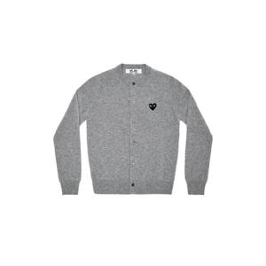 Play Comme des Garcons플레이 꼼데가르송 블랙 하트 니트 가디건 그레이 AX-N023-051-2