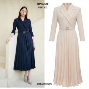 [미니멈]MD 테일러드 플리츠 원피스 MD MYAAWO2350_CJ