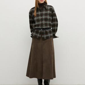 쉬즈미스  소프트 브러시 체크 셔츠 (SWWSTP42041)