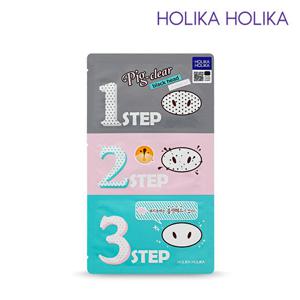 홀리카홀리카 피그 클리어 블랙헤드 3-Step 키트 (코팩) 5매