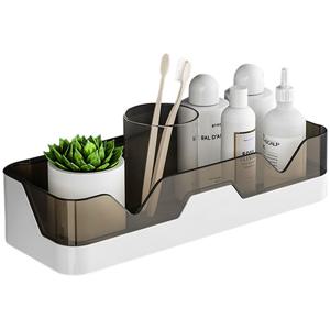 세븐프리 접착식 욕실선반PP 브라운