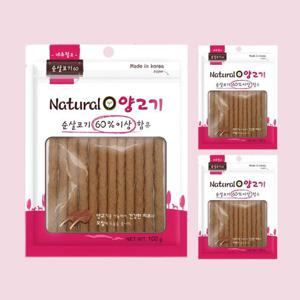 [임박/특가]네츄럴오 양고기져키100g x 3개 / 강아지간식