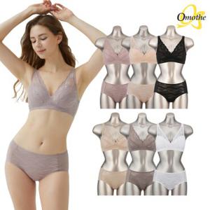 [팬티2종증정][12종 풀세트] 오모떼 BEST 빅사이즈 A-E컵 올데이 에센셜 레이스 브라팬티(출고가 159,800원)