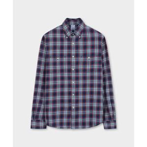 [브룩스브라더스] YD 체크 패턴 인디고 워크셔츠 (레드) (BBTHMM3765DEF)