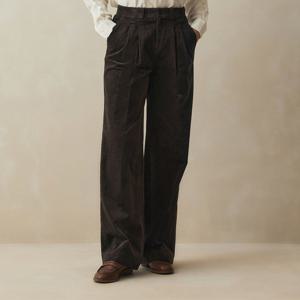 [브룩스브라더스] [여성] 코듀로이 와이드 팬츠 (브라운) (BBPCWM71944EF)