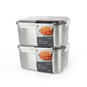 락앤락 숨쉬는 스텐 김치통 9.8L x 2개