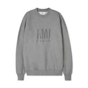 아미 남성 로고 그레이 맨투맨 USW003 731 055